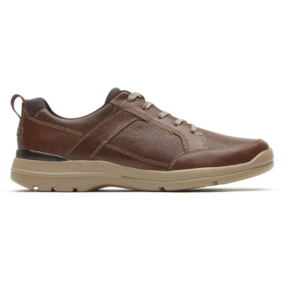 Zapatillas Rockport Hombre Mexico - City Edge Lace-Up Marrom - QCLRH4590